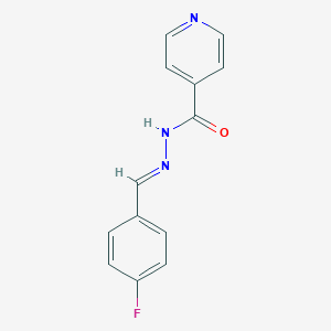 B187571 N'-(4-fluorobenzylidene)isonicotinohydrazide CAS No. 86189-87-9