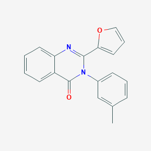molecular formula C19H14N2O2 B187576 4(3H)-Quinazolinone, 2-(2-furanyl)-3-(3-methylphenyl)- CAS No. 62820-53-5