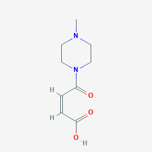 molecular formula C9H14N2O3 B187582 4-(4-甲基-哌嗪-1-基)-4-氧代-丁-2-烯酸 CAS No. 42574-70-9