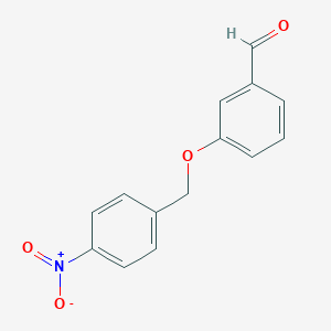 molecular formula C14H11NO4 B187586 3-[(4-Nitrobenzyl)oxy]benzaldehyde CAS No. 247089-42-5