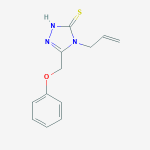 molecular formula C12H13N3OS B187592 4-烯丙基-5-(苯氧基甲基)-4H-1,2,4-三唑-3-硫醇 CAS No. 21358-15-6