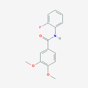 molecular formula C15H14FNO3 B187601 N-(2-fluorophenyl)-3,4-dimethoxybenzamide CAS No. 312734-34-2