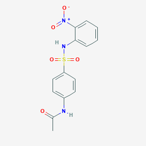 molecular formula C14H13N3O5S B187634 N-[4-[(2-硝基苯基)磺酰胺基]苯基]乙酰胺 CAS No. 7461-20-3