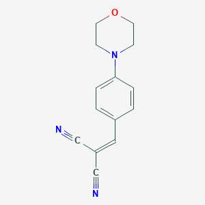 B187642 (4-Morpholin-4-ylbenzylidene)malononitrile CAS No. 66883-92-9