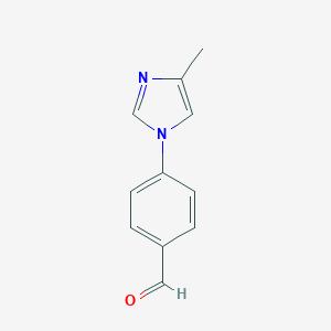 B187648 4-(4-Methyl-1H-imidazol-1-yl)benzaldehyde CAS No. 127404-21-1
