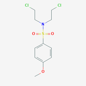 B187658 N,N-bis(2-chloroethyl)-4-methoxybenzenesulfonamide CAS No. 86357-59-7