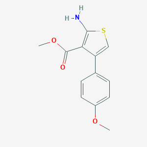 molecular formula C13H13NO3S B187663 2-氨基-4-(4-甲氧基苯基)噻吩-3-羧酸甲酯 CAS No. 350988-34-0