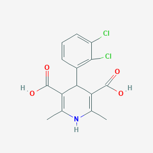 molecular formula C15H13Cl2NO4 B187664 4-(2,3-Dichlorophenyl)-2,6-dimethyl-1,4-dihydropyridine-3,5-dicarboxylic acid CAS No. 138279-32-0