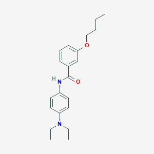 molecular formula C21H28N2O2 B187670 3-butoxy-N-[4-(diethylamino)phenyl]benzamide CAS No. 6196-72-1