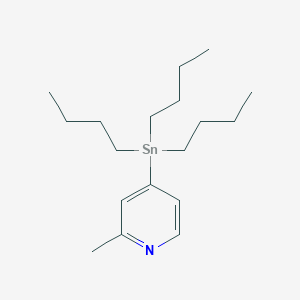molecular formula C18H33NSn B187676 2-Methyl-4-(tributylstannyl)pyridine CAS No. 134914-97-9