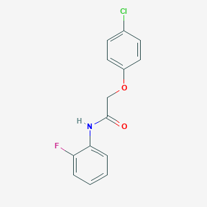 B187680 2-(4-chlorophenoxy)-N-(2-fluorophenyl)acetamide CAS No. 327025-66-1