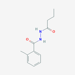 B187683 N'-butanoyl-2-methylbenzohydrazide CAS No. 5328-51-8