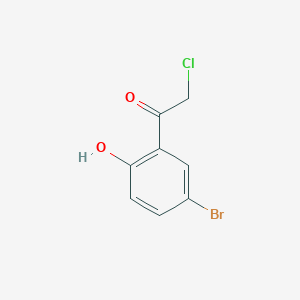 B187684 1-(5-Bromo-2-hydroxyphenyl)-2-chloroethanone CAS No. 100959-21-5