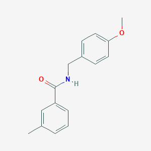 B187696 N-(4-methoxybenzyl)-3-methylbenzamide CAS No. 5348-93-6