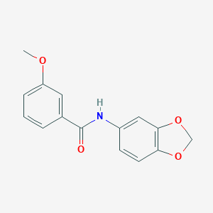 B187697 N-(1,3-benzodioxol-5-yl)-3-methoxybenzamide CAS No. 5687-68-3