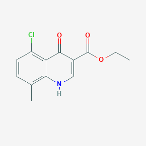 B187700 Ethyl 5-chloro-8-methyl-4-oxo-1,4-dihydroquinoline-3-carboxylate CAS No. 351893-52-2