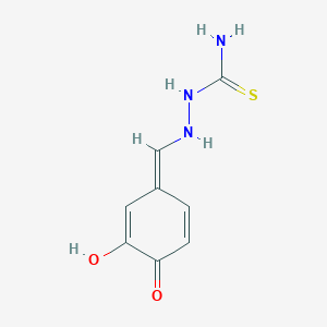 B187701 [[(E)-(3-hydroxy-4-oxocyclohexa-2,5-dien-1-ylidene)methyl]amino]thiourea CAS No. 22043-07-8