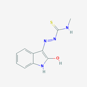 B187710 1-Methyl-3-[(2-oxoindol-3-yl)amino]thiourea CAS No. 51449-14-0