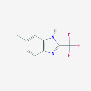 molecular formula C9H7F3N2 B187711 6-甲基-2-(三氟甲基)-1H-苯并咪唑 CAS No. 399-77-9
