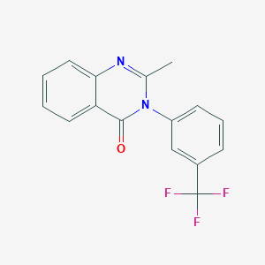 B187715 2-Methyl-3-(3-trifluoromethyl-phenyl)-3H-quinazolin-4-one CAS No. 1788-98-3