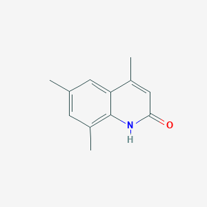 molecular formula C12H13NO B187718 4,6,8-三甲基-喹啉-2-醇 CAS No. 42414-28-8