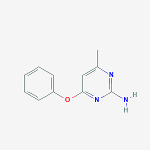 molecular formula C11H11N3O B187724 2-氨基-4-苯氧基-6-甲基嘧啶 CAS No. 22370-25-8
