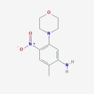 molecular formula C11H15N3O3 B187736 2-Methyl-5-(morpholin-4-yl)-4-nitroaniline CAS No. 329694-36-2