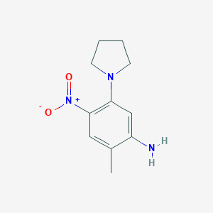 molecular formula C11H15N3O2 B187737 2-Methyl-4-nitro-5-(pyrrolidin-1-yl)aniline CAS No. 347355-84-4