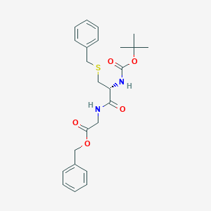 molecular formula C24H30N2O5S B018775 N-Boc-S-Bzl-L-半胱氨酸-甘氨酸-OBzl CAS No. 83283-22-1