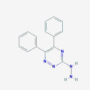 molecular formula C15H13N5 B187776 3-肼基-5,6-二苯基-1,2,4-三嗪 CAS No. 21383-24-4