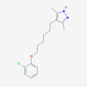 B187787 4-[6-(2-chlorophenoxy)hexyl]-3,5-dimethyl-1H-pyrazole CAS No. 5361-03-5