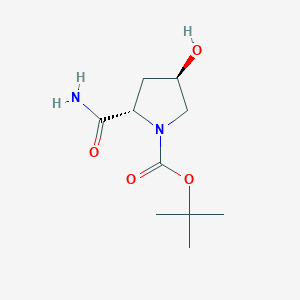molecular formula C10H18N2O4 B187850 (2S,4R)-1-Boc-2-氨基甲酰-4-羟基吡咯烷 CAS No. 109384-24-9