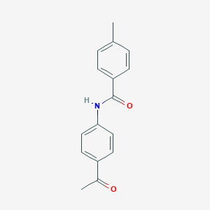molecular formula C16H15NO2 B187869 N-(4-乙酰基苯基)-4-甲基苯甲酰胺 CAS No. 72269-24-0