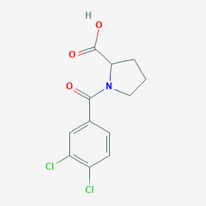 molecular formula C12H11Cl2NO3 B187873 1-(3,4-二氯苯甲酰)吡咯烷-2-羧酸 CAS No. 62559-51-7