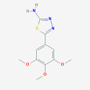 molecular formula C11H13N3O3S B187894 5-(3,4,5-三甲氧基苯基)-1,3,4-噻二唑-2-胺 CAS No. 28004-59-3