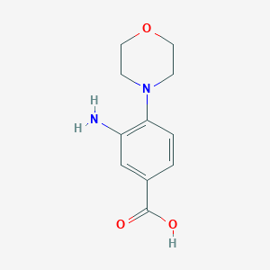 molecular formula C11H14N2O3 B187896 3-氨基-4-吗啉-4-基苯甲酸 CAS No. 26586-19-6