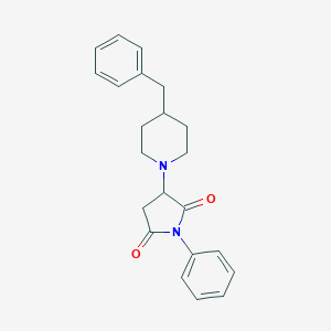 B187905 3-(4-Benzylpiperidin-1-yl)-1-phenylpyrrolidine-2,5-dione CAS No. 5531-10-2