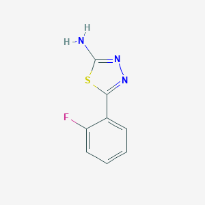 molecular formula C8H6FN3S B187938 5-(2-氟苯基)-1,3,4-噻二唑-2-胺 CAS No. 59565-51-4