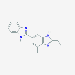 molecular formula C19H20N4 B018794 4-Methyl-6-(1-methyl-1H-benzimidazol-2-yl)-2-propyl-1H-benzimidazole CAS No. 152628-02-9