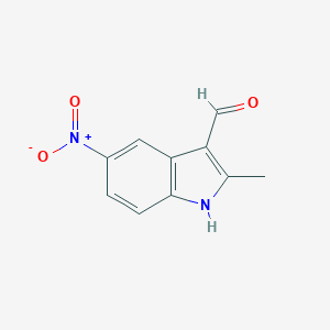 B187947 2-Methyl-5-nitro-1H-indole-3-carbaldehyde CAS No. 3558-17-6