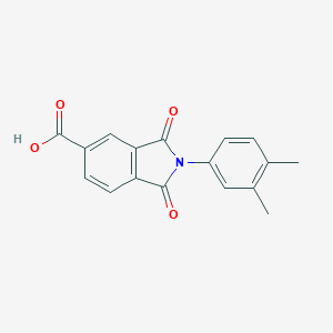B187951 2-(3,4-Dimethylphenyl)-1,3-dioxoisoindoline-5-carboxylic acid CAS No. 294667-04-2