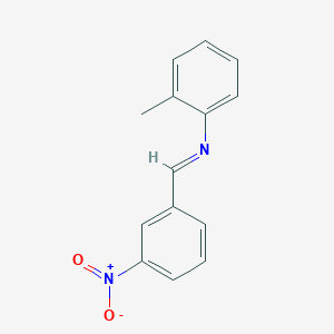 B187954 N-(3-Nitrobenzylidene)-O-toluidine CAS No. 17064-93-6