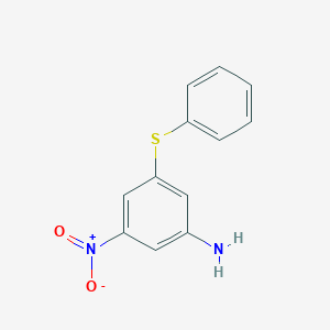B187971 3-Nitro-5-(phenylsulfanyl)aniline CAS No. 208038-89-5