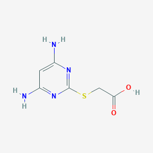 molecular formula C6H8N4O2S B188002 2-((4,6-二氨基嘧啶-2-基)硫代)乙酸 CAS No. 6638-40-0