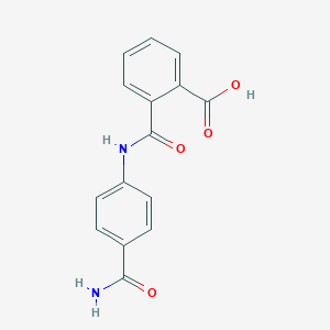 molecular formula C15H12N2O4 B188019 2-[(4-氨基甲酰基苯基)氨基甲酰基]苯甲酸 CAS No. 307339-36-2