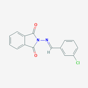 molecular formula C15H9ClN2O2 B188020 2-[(3-Chloro-benzylidene)-amino]-isoindole-1,3-dione CAS No. 34403-63-9