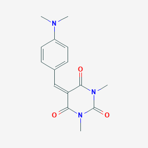 molecular formula C15H17N3O3 B188022 5-((4-(Dimethylamino)phenyl)methylene)-1,3-dimethylbarbituric acid CAS No. 57270-81-2