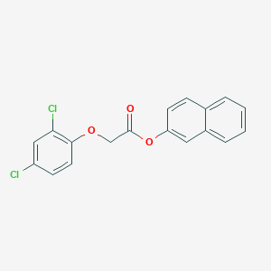 molecular formula C18H12Cl2O3 B188026 Acetic acid, (2,4-dichlorophenoxy)-, 2-naphthalenyl ester CAS No. 67830-02-8