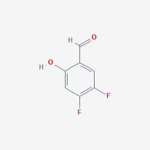 molecular formula C7H4F2O2 B188027 4,5-二氟-2-羟基苯甲醛 CAS No. 199287-52-0