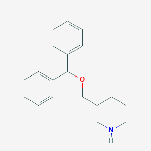 B188034 3-[(Diphenylmethoxy)methyl]piperidine CAS No. 136647-20-6